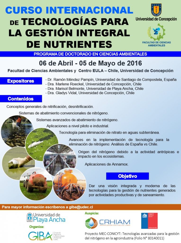 Curso Internacional Gestion Nutrientes 2016