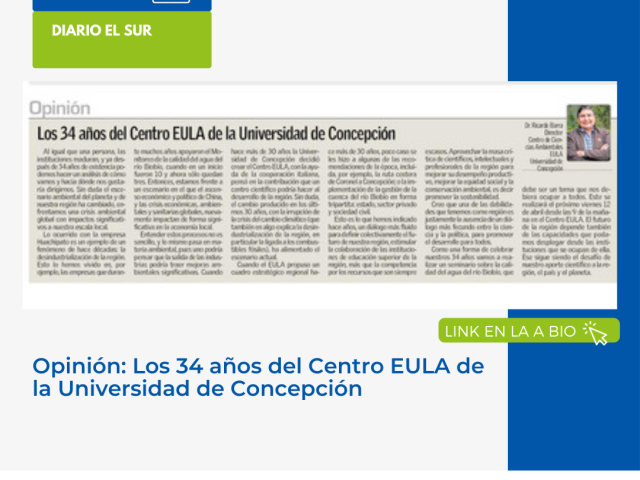Los 34 años del Centro EULA de la Universidad de Concepción