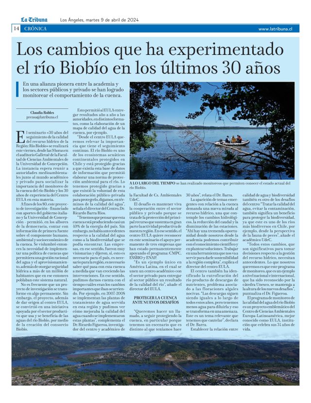 Imagen: Página completa diario La Tribuna
