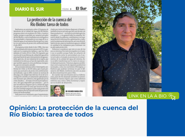 Columna de opinión: La protección de la cuenca del Río Biobío, tarea de todos