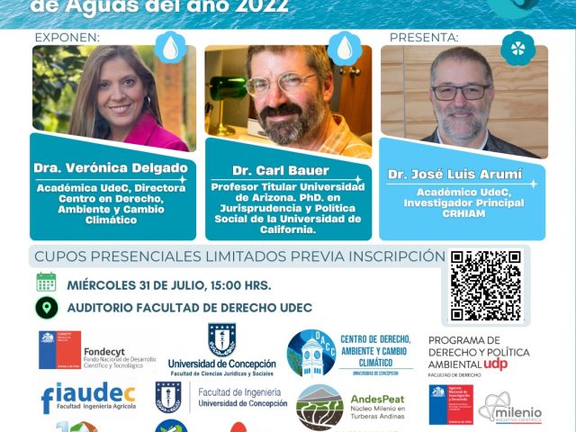 31 de julio: Seminario «Análisis crítico de la Reforma al Código de Aguas del 2022»