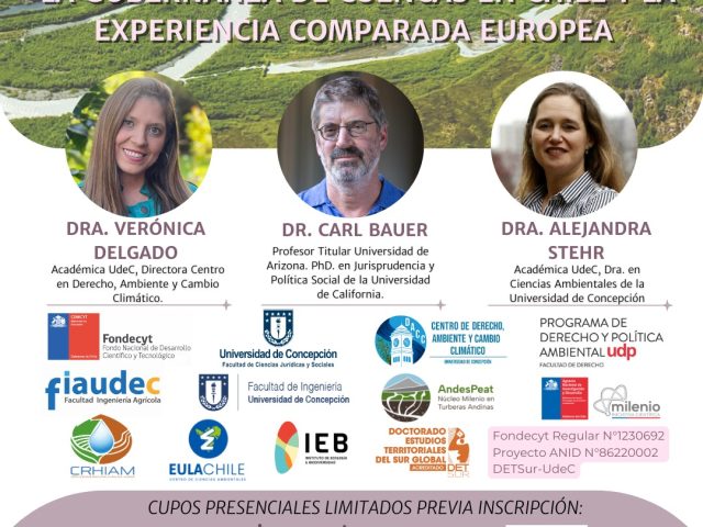 2 de agosto: Seminario «La gobernanza de cuencas en Chile y la experiencia comparada europea»
