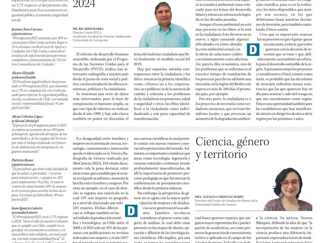 Opinión: El Informe Desarrollo Humano Sostenible 2024