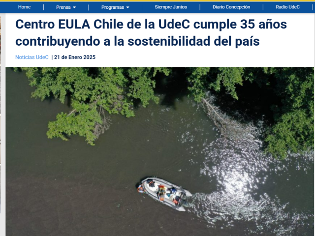 Centro EULA Chile de la UdeC cumple 35 años contribuyendo a la sostenibilidad del país