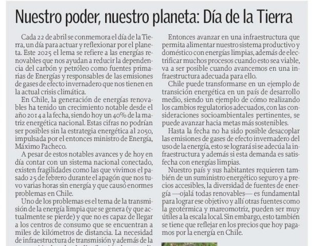 Nuestro poder; nuestro planeta: Día de la Tierra