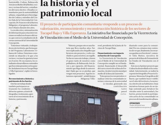 Dr. Francisco de la Barrera destaca en iniciativa que rescata el patrimonio local a través del arte urbano
