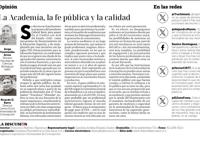 Opinión: La academia, la fe pública y la calidad