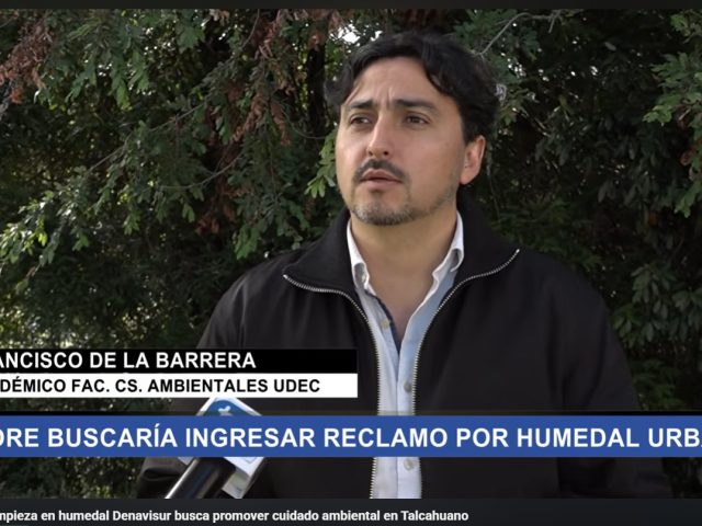 Entrevista Dr. Francisco de la Barrera en TVU: Jornada de limpieza en humedal Denavisur busca promover cuidado ambiental en Talcahuano