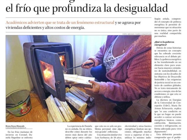 Pobreza energética en el Biobío: el frío que profundiza la desigualdad