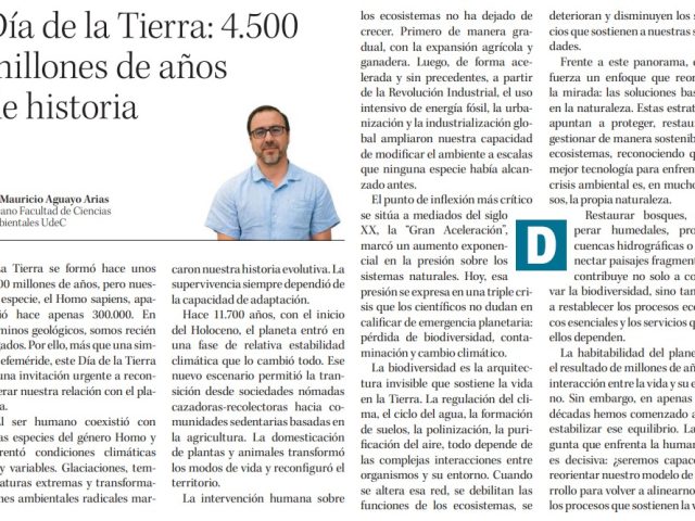Día de la Tierra: 4.500 millones de años de historia y un desafío que no puede esperar