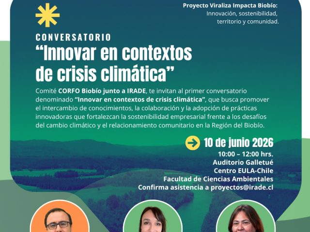 Conversatorio «Innovar en contextos de crisis climática»